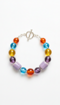 Handmade Glass and Ceramic Bead Bracelet