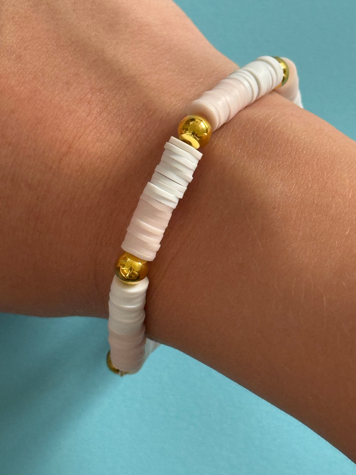 Blush & Gold Bracelet  16cm